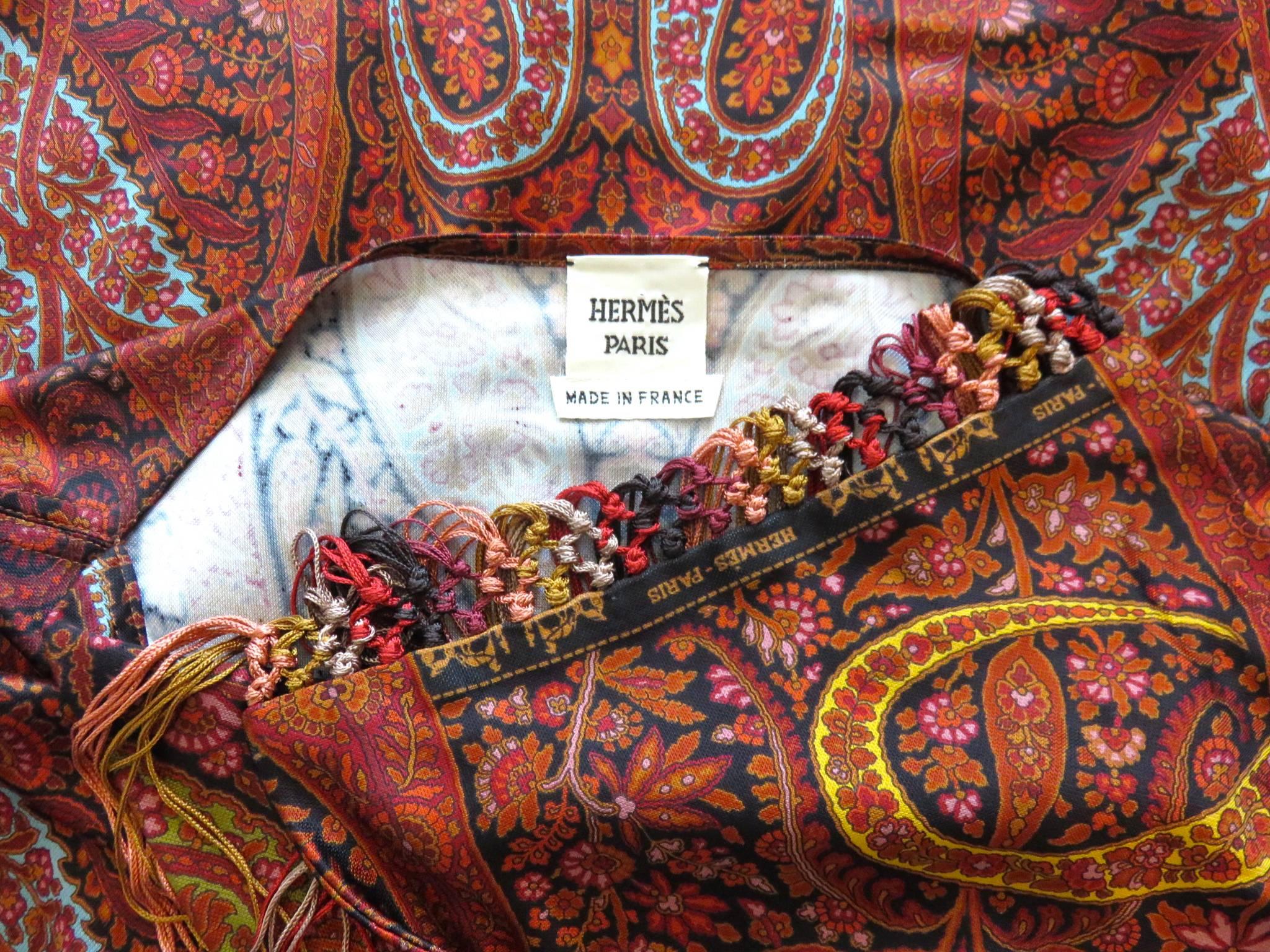Women's HERMES PARIS by Gaultier Paisley scarf dress