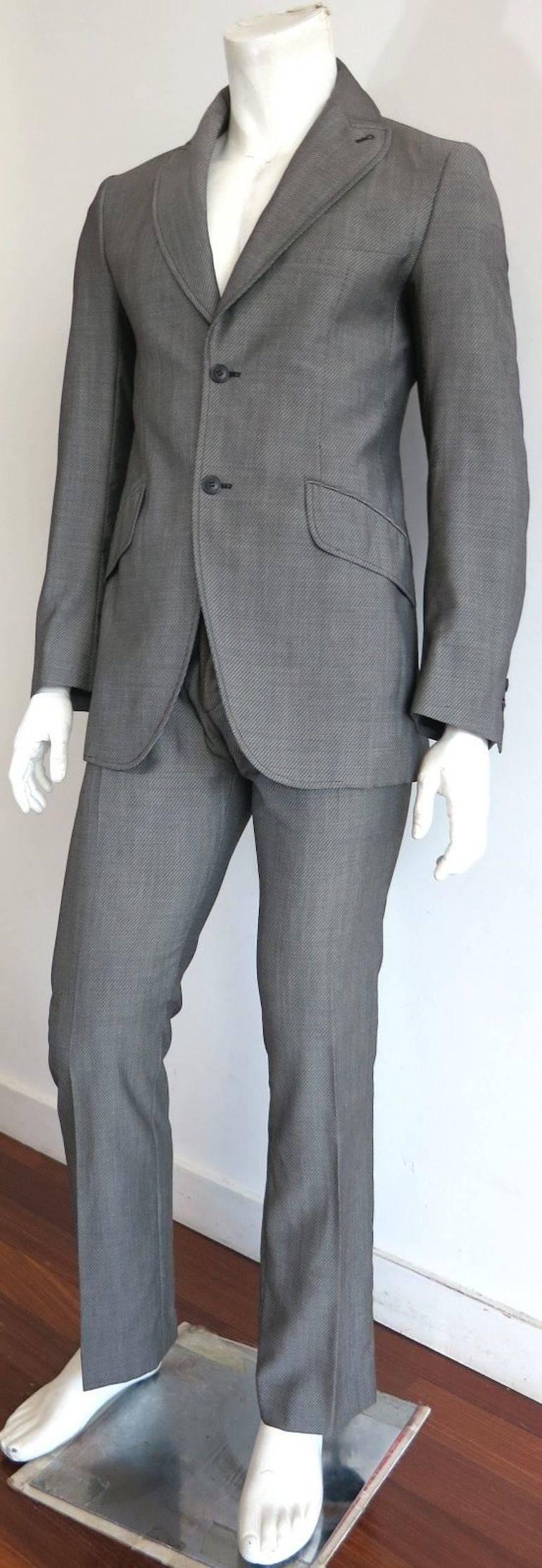 Men's VIVIENNE WESTWOOD MAN LONDON Wool mohair twill weave suit