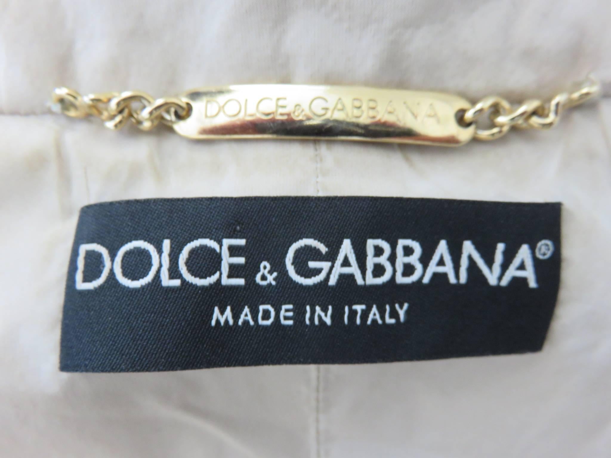 DOLCE & GABBANA Vestido trinchera acampanado 4