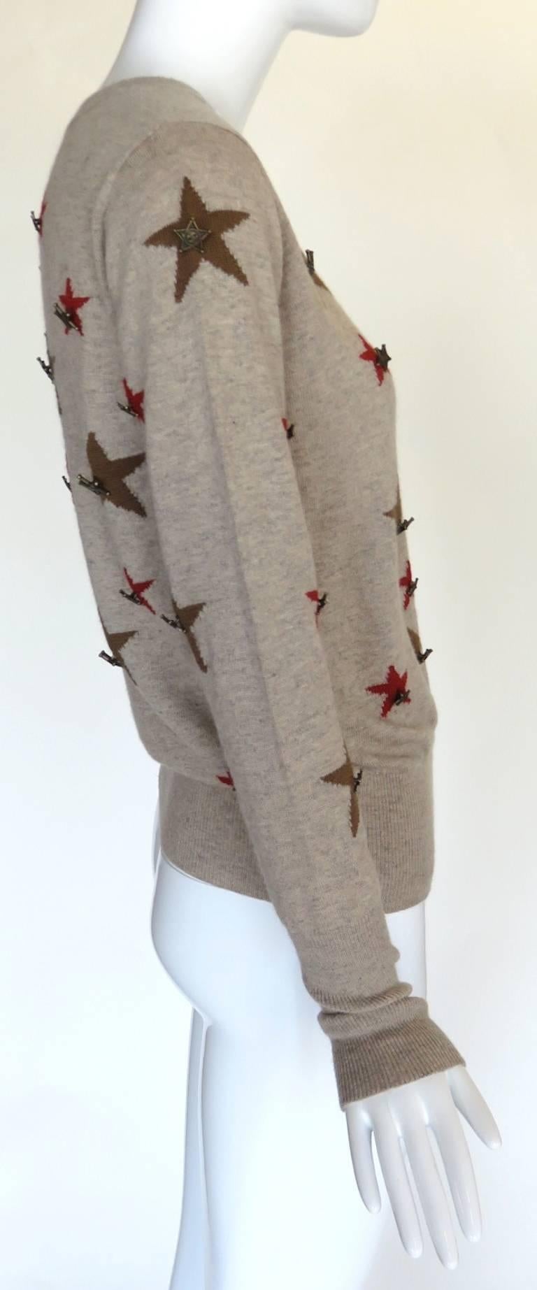 star knit sweater