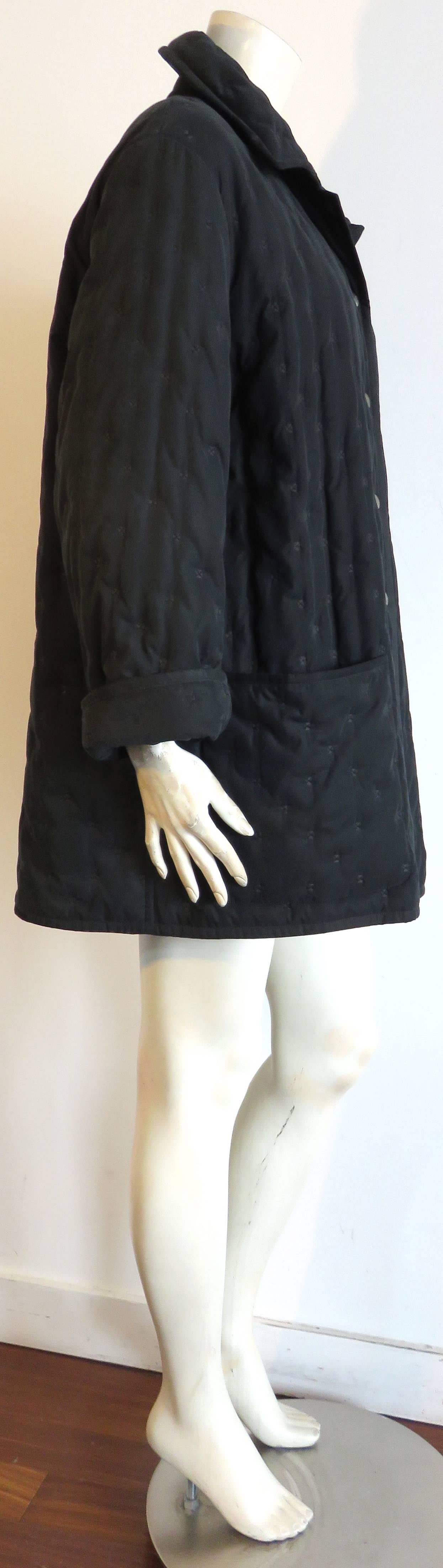 Women's HERMES PARIS Tufted embroidery car coat