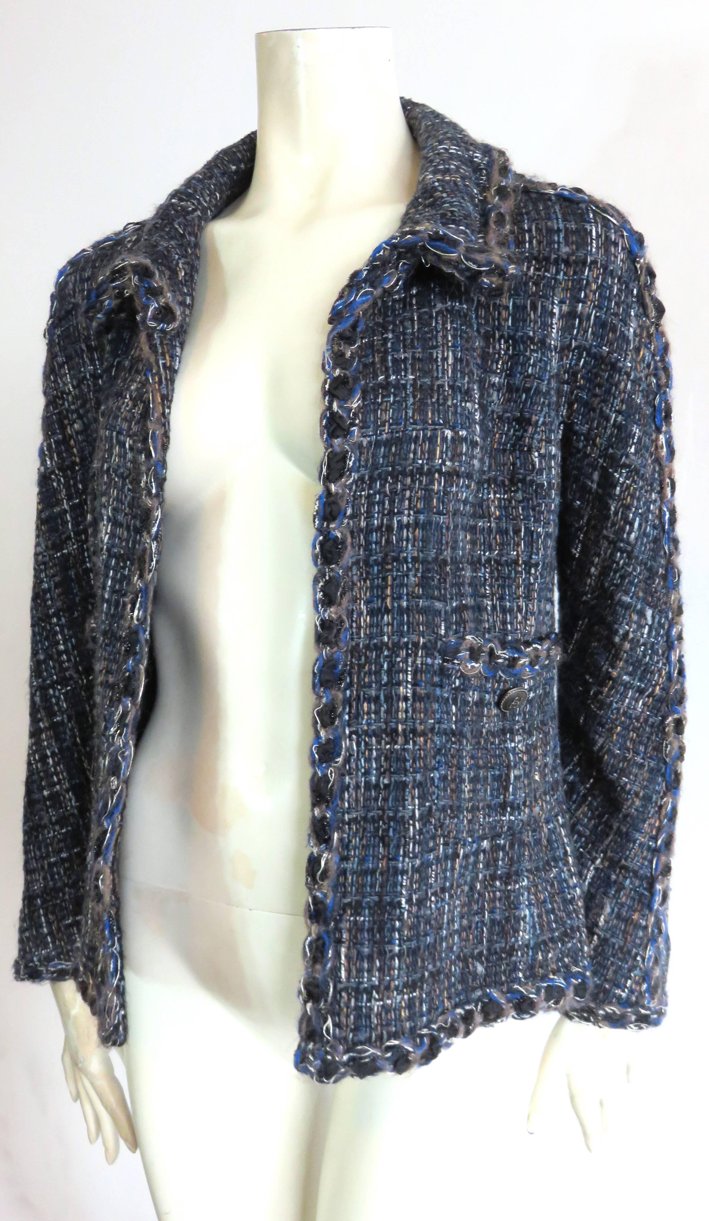 CHANEL PARIS Novelty tweed jacket  In Excellent Condition In Newport Beach, CA
