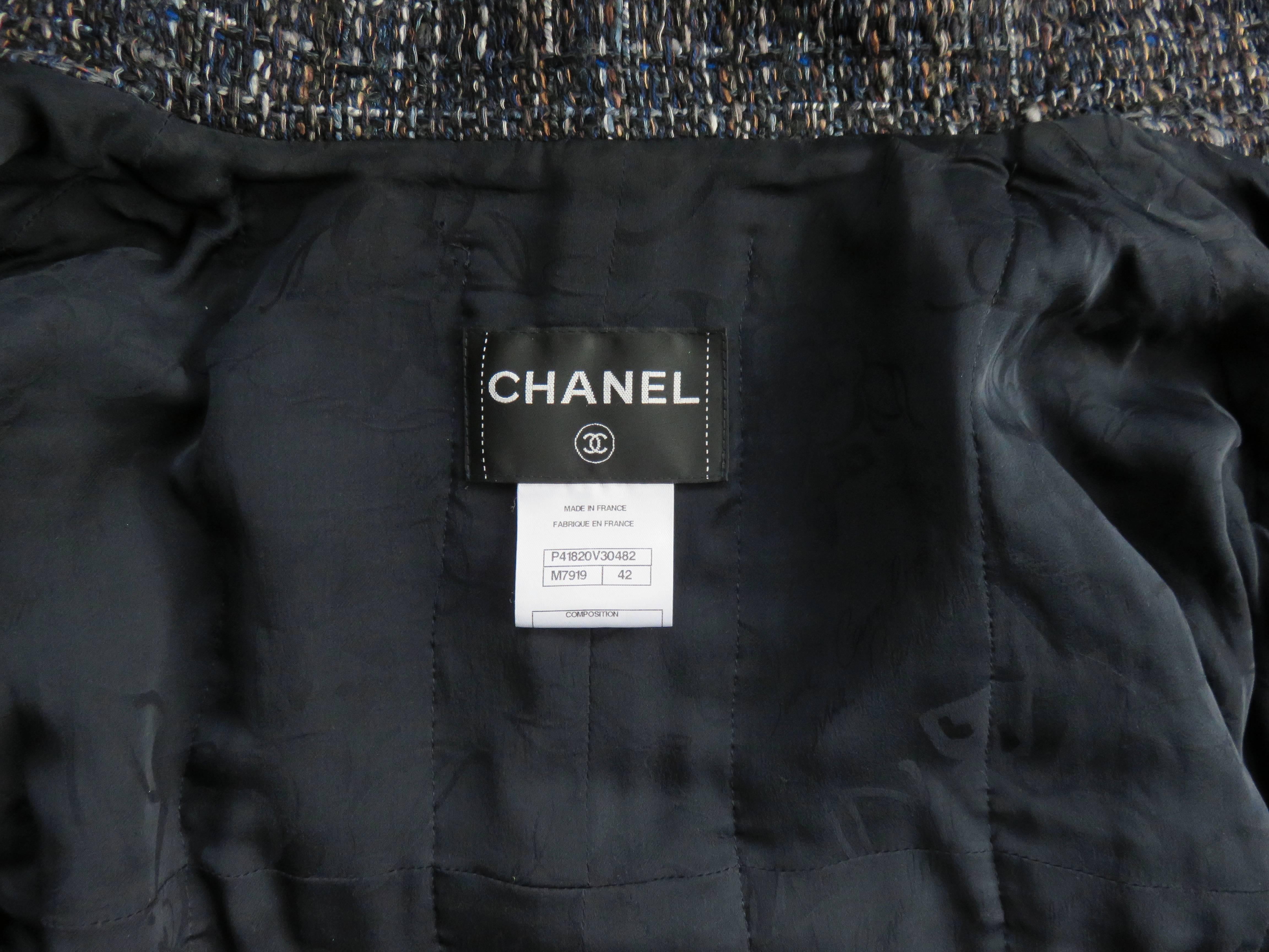 CHANEL PARIS Novelty tweed jacket  6