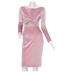 1995 "The Gianni Versace Dress" Gianni Versace Pink Velvet Ensemble 