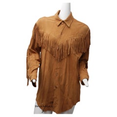DANIEL MIEXEL, Haute Couture, Carmel Suede Feels Like Butter, Fringe Shirt