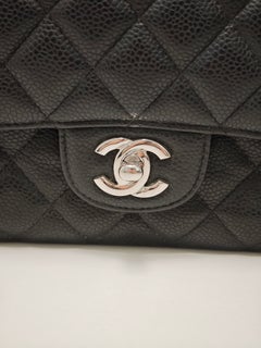 Chanel Classic Flap Medium Black Quilted Leather Bag – Silver Hardware