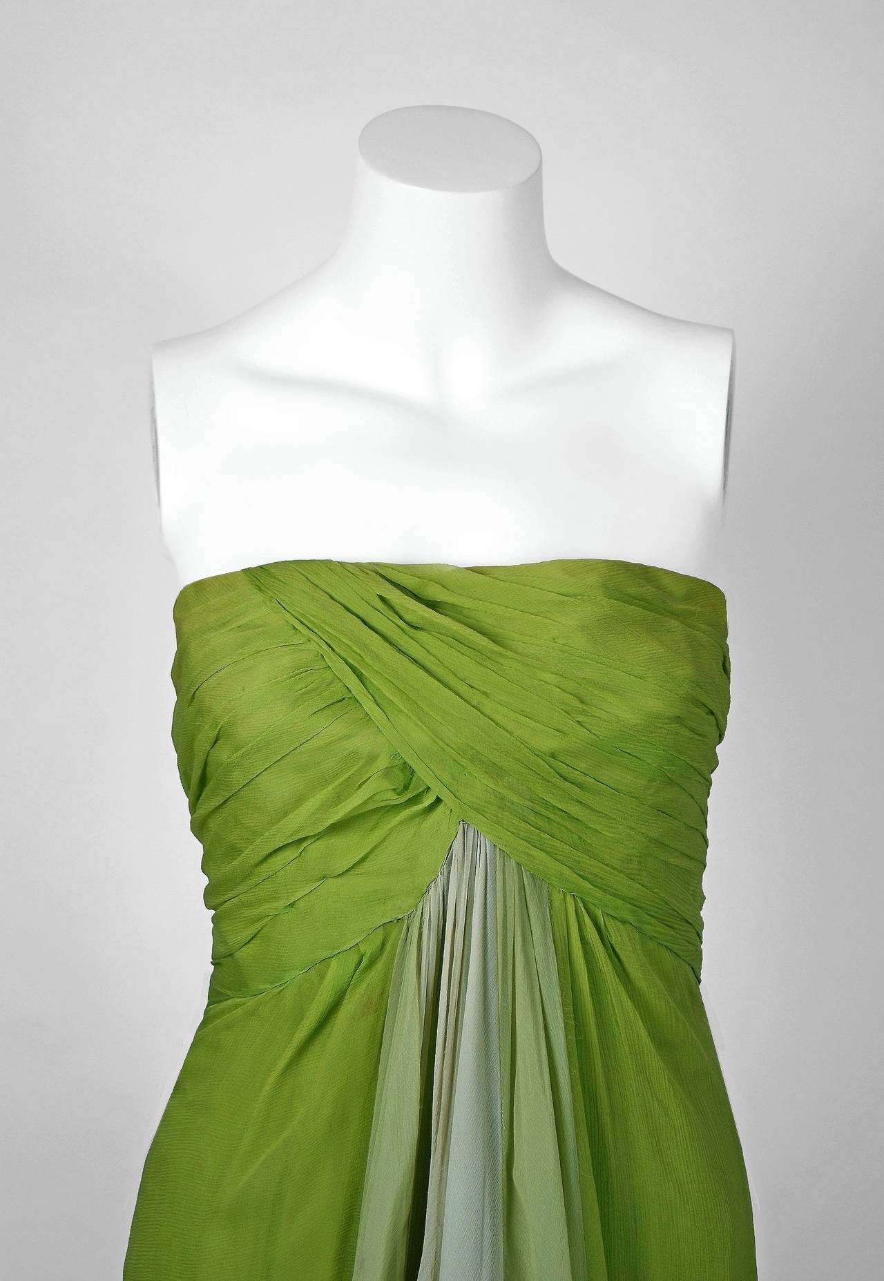green grecian dress