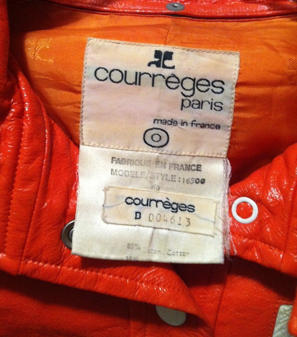 courreges vinyl jacket