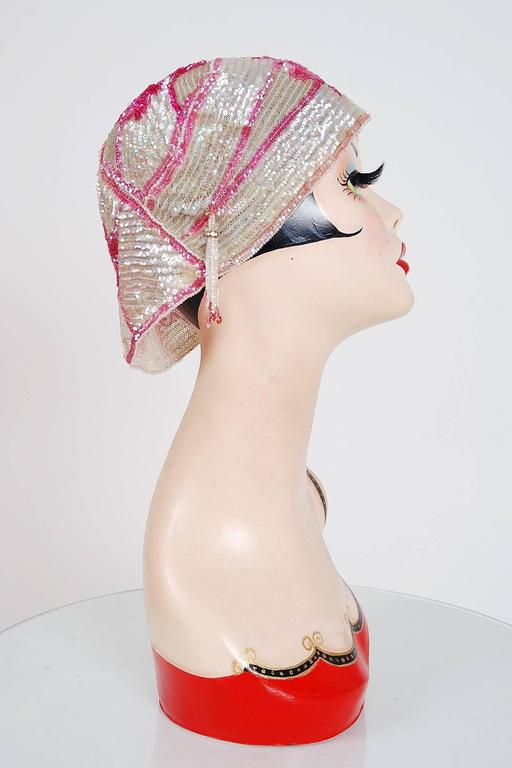 beaded flapper hats for sale
