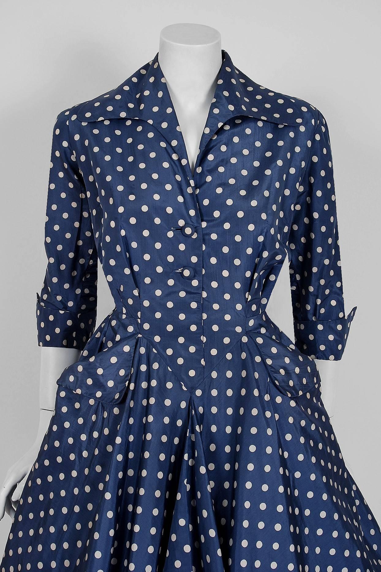 christian dior polka dot dress