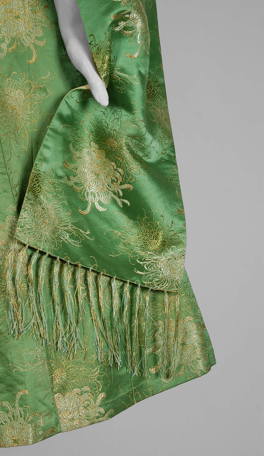 sage green silk dress
