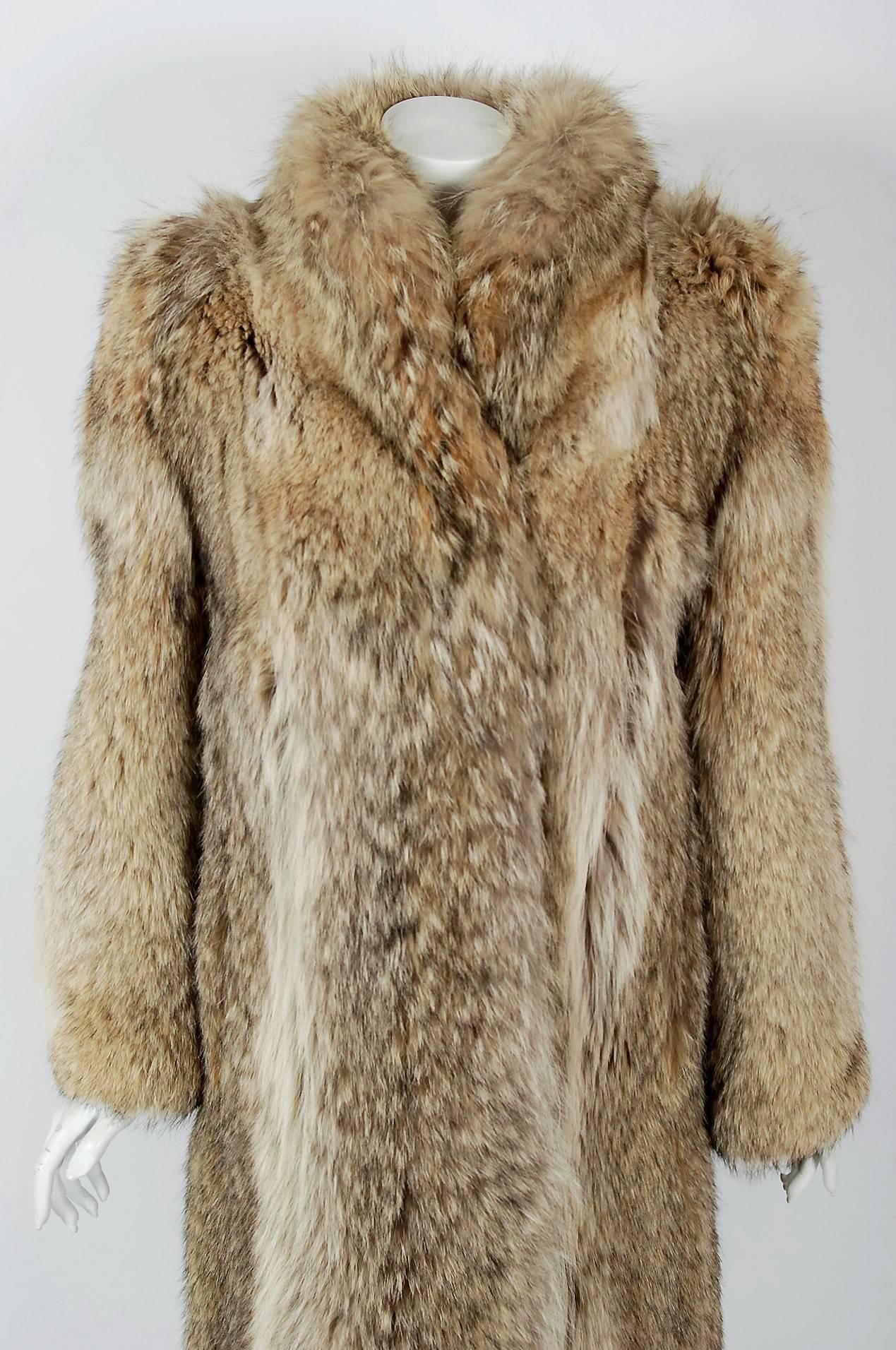 The House of Dior has been an enduring icon of Haute Couture. When the talented Marc Bohan took over as head designer in 1960, he continued the Dior tradition of elegant design. This luxurious Christian Dior Fourrure Canadian Lynx fur coat will make