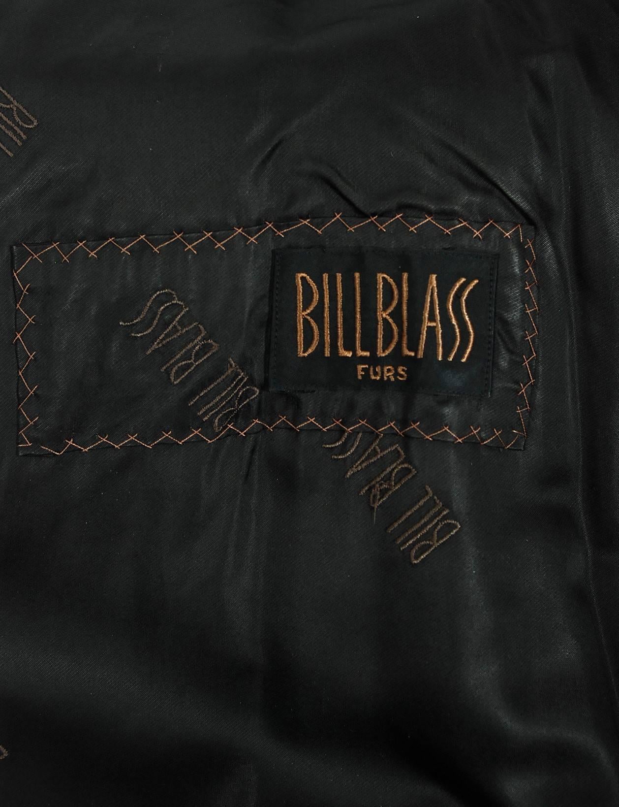 1970's Bill Blass Couture Dark-Brown Mink Fur Belted Russian Princess Coat  1