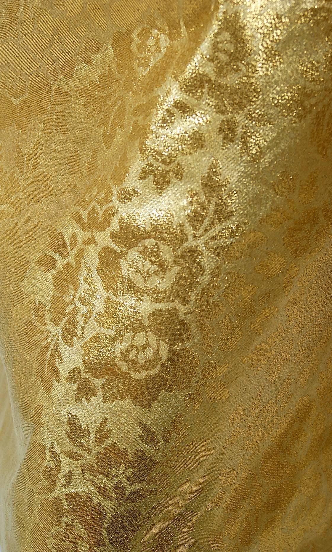 gold 1950s dress