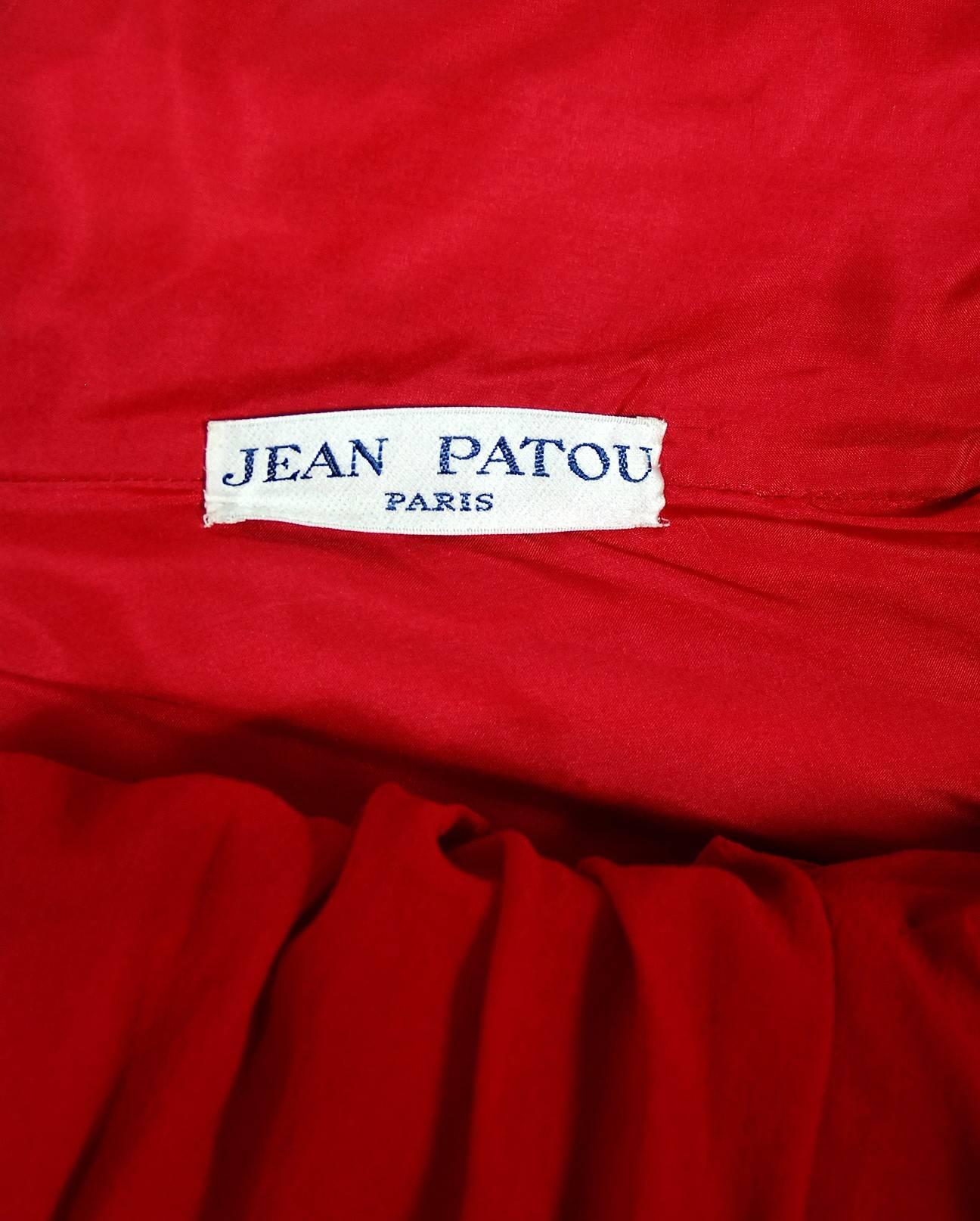 1985 Christian Lacroix for Jean Patou Haute-Couture Silk Asymmetric Hooded Dress 3