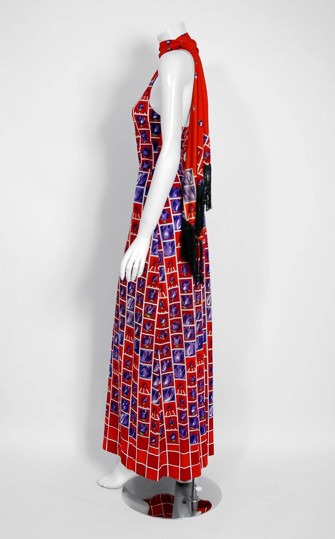1970's maxi dress