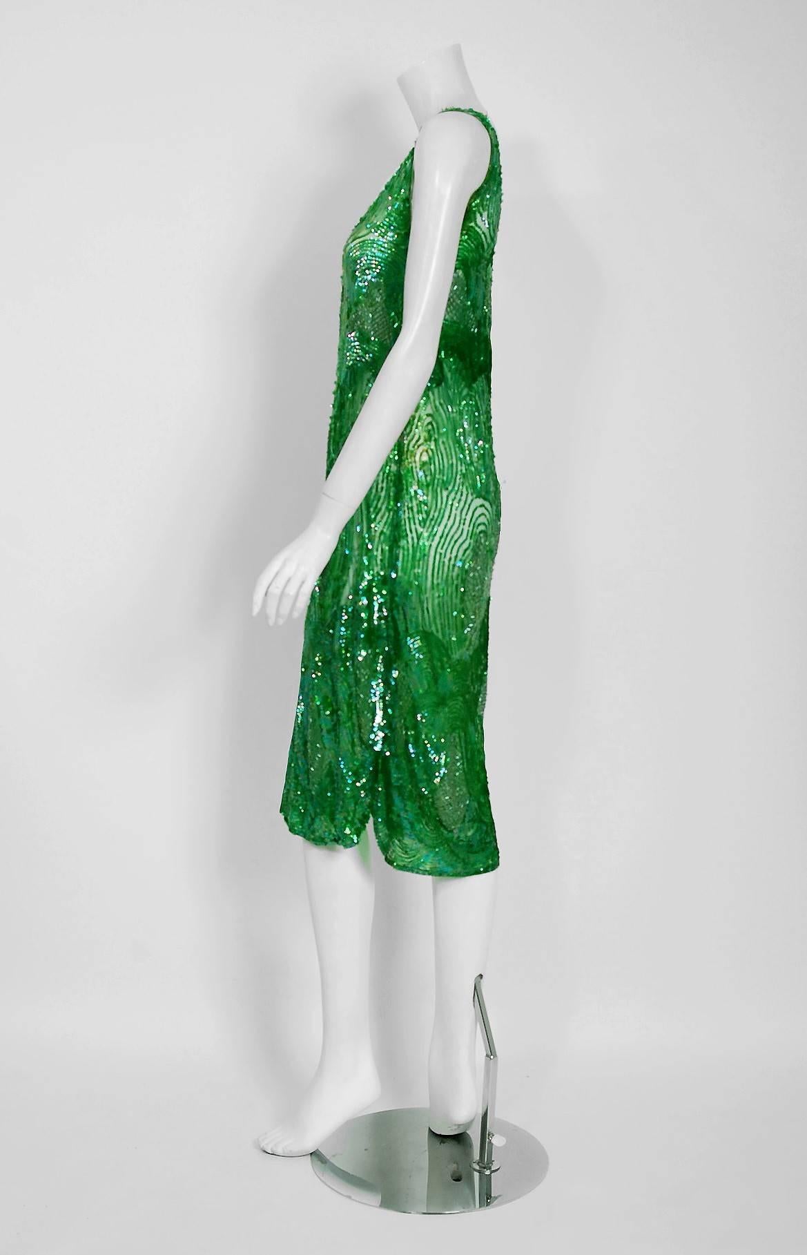 shop thrilling emerald flapper dress