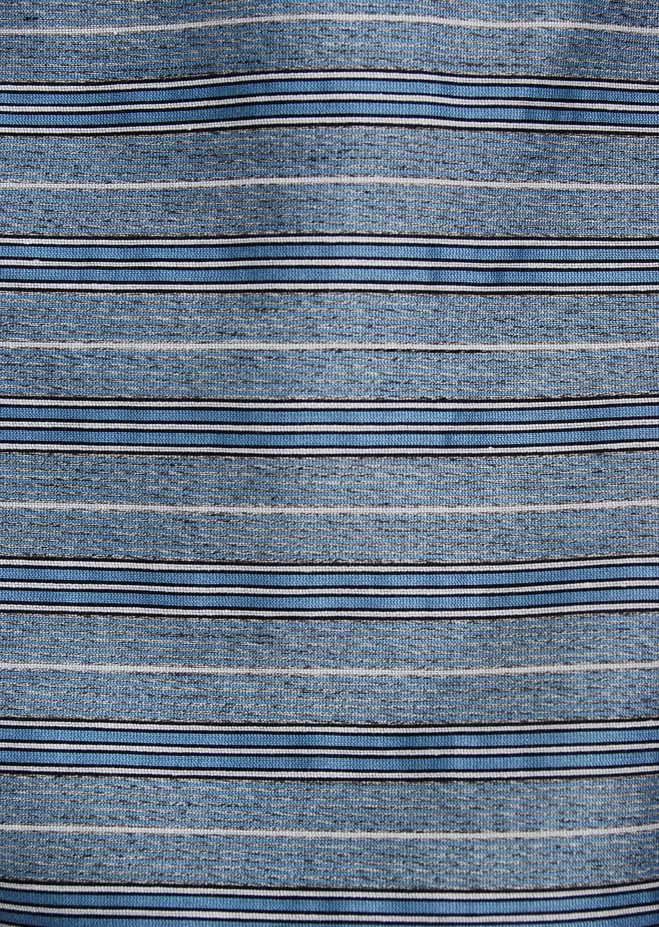 Gray 1960's Baby-Blue Stripe Silk Sleeveless Cocktail Dress & Puff-Sleeve Swing Coat
