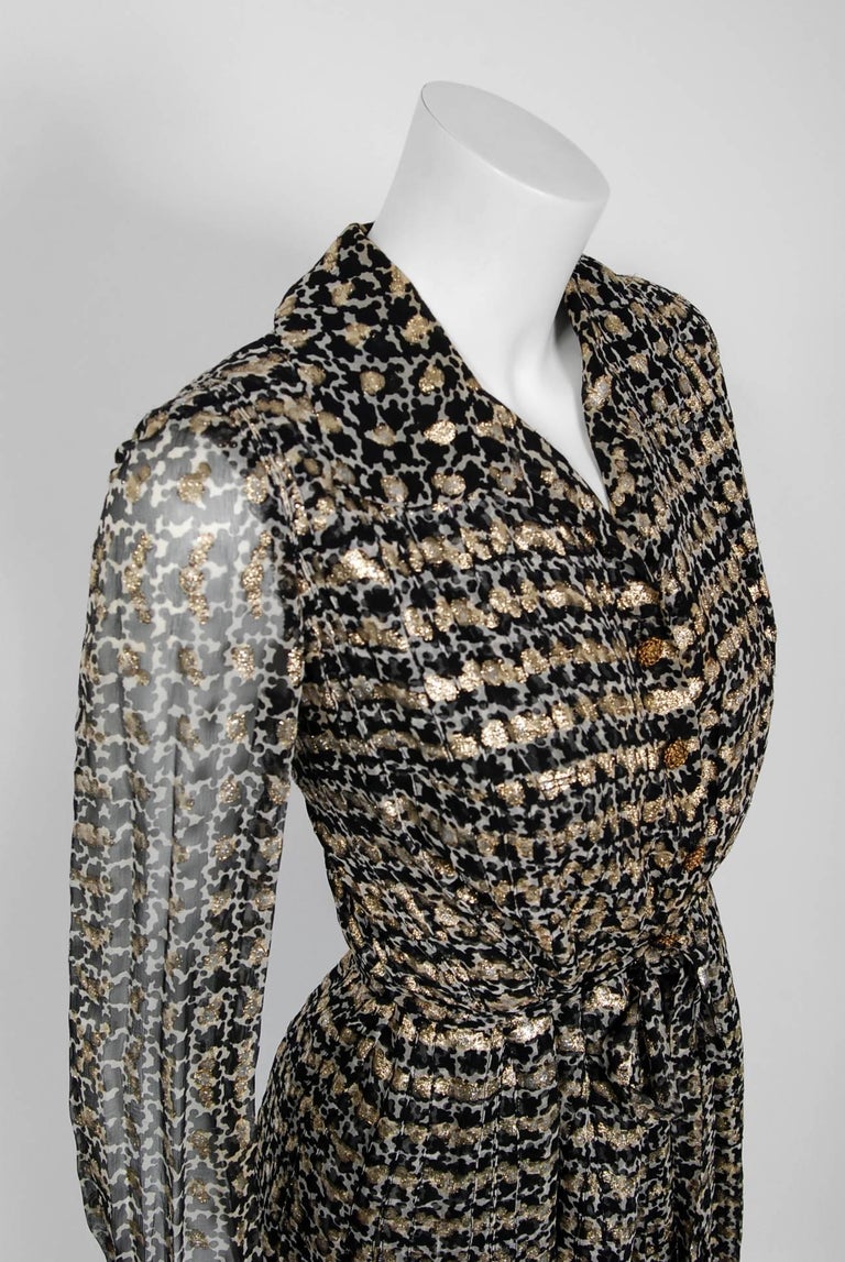 Chanel 1975-76 Haute Couture Top Stiched Pink with Belt - 13.5