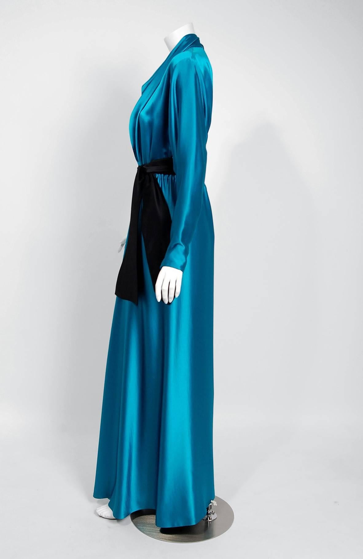 halston couture dress