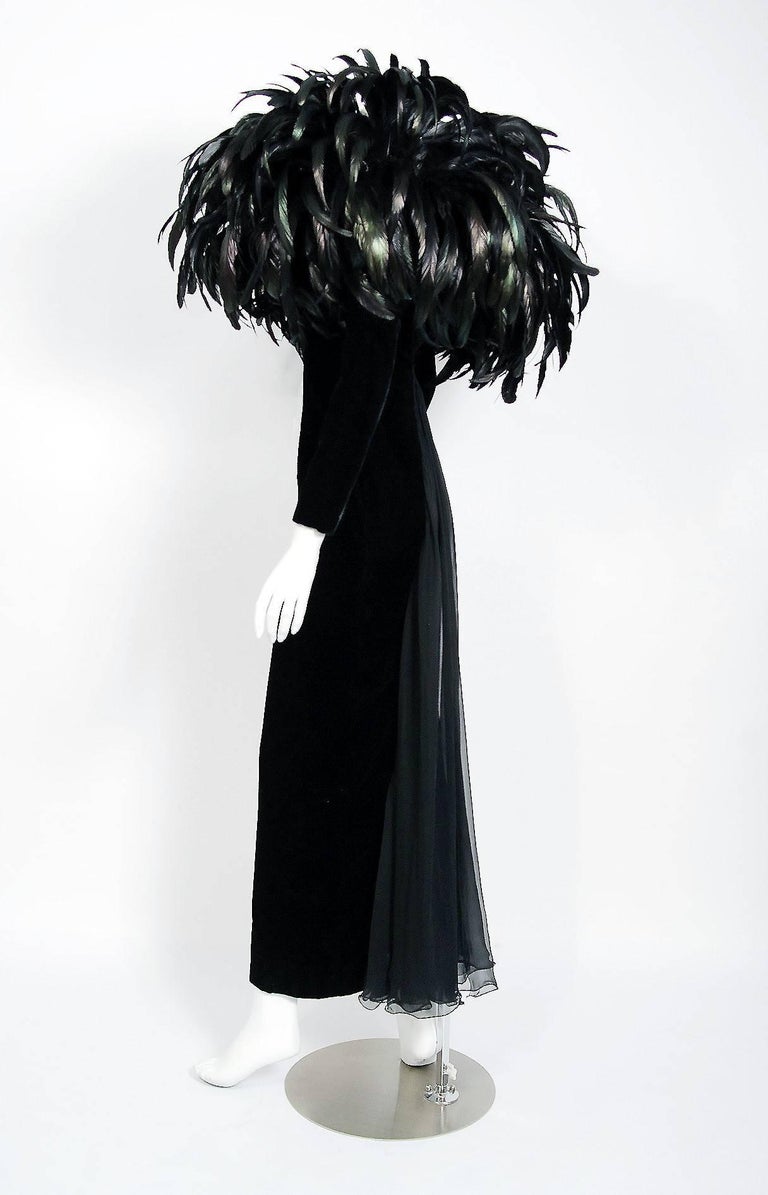 black dior gown