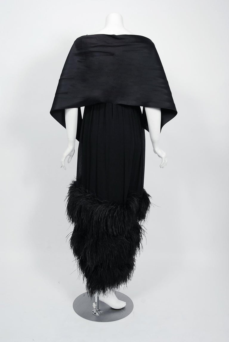 60’s Black Cape with Embroidery by  Bigi at Bergdorf's