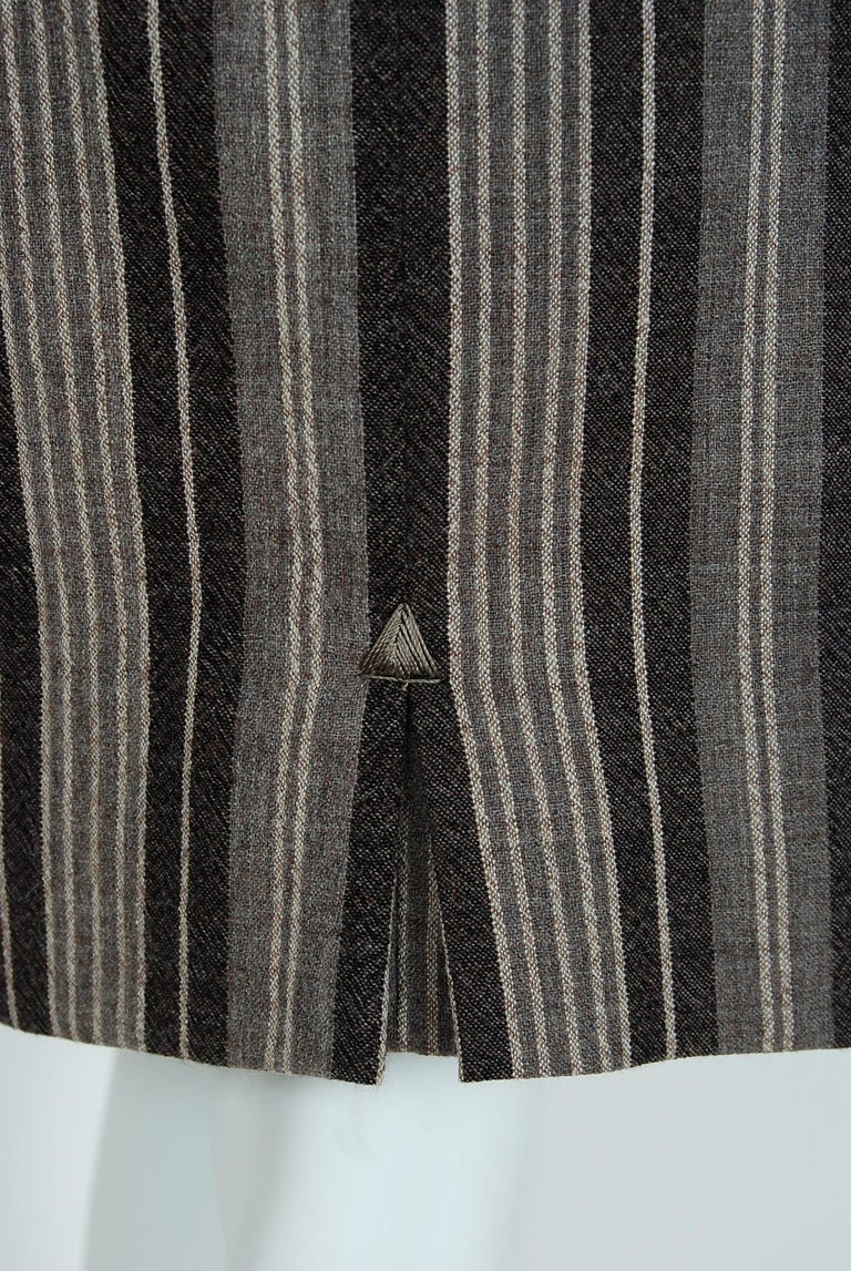 1960s Schiaperelli Silk Striped Jumpsuit