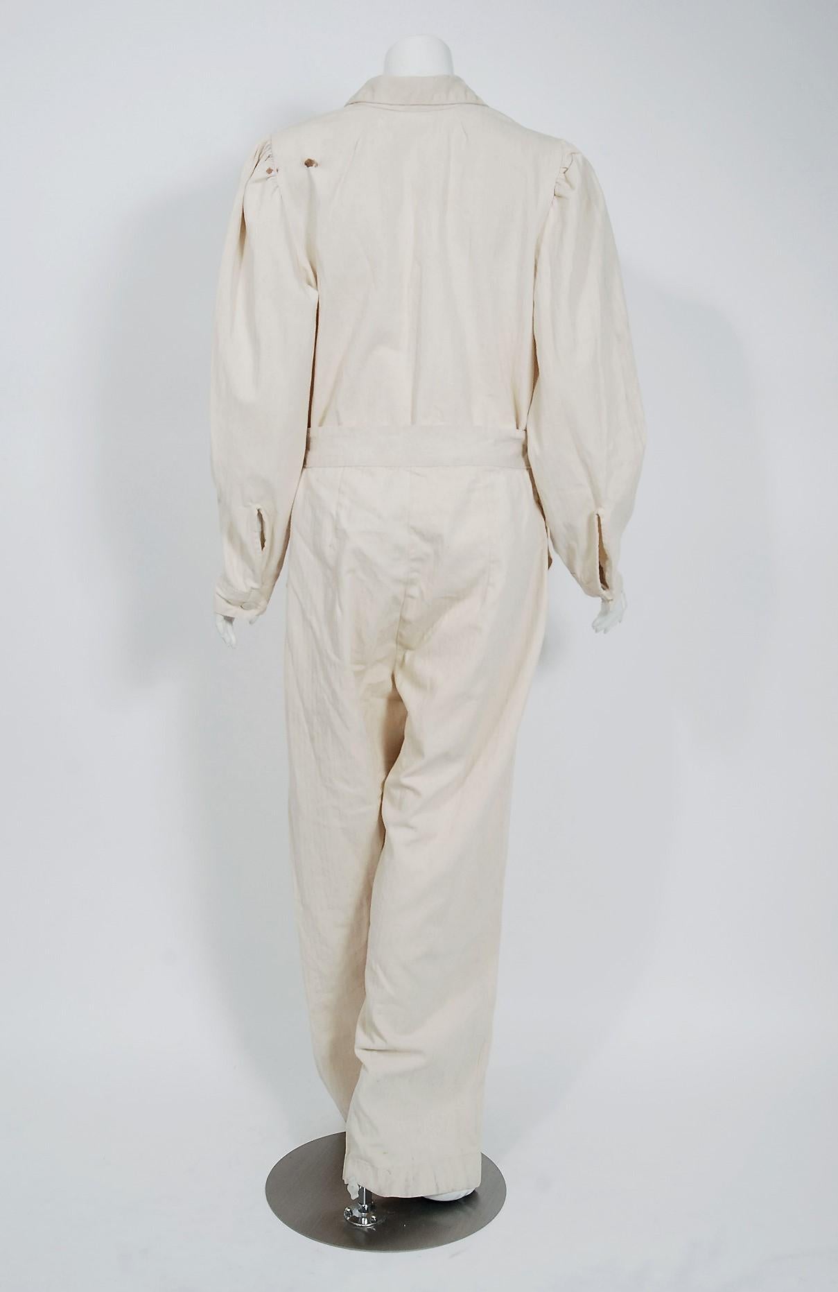 1940's Frontliner Cotton Twill 'Rosie The Riviter' Workwear Uniform Jumpsuit 1