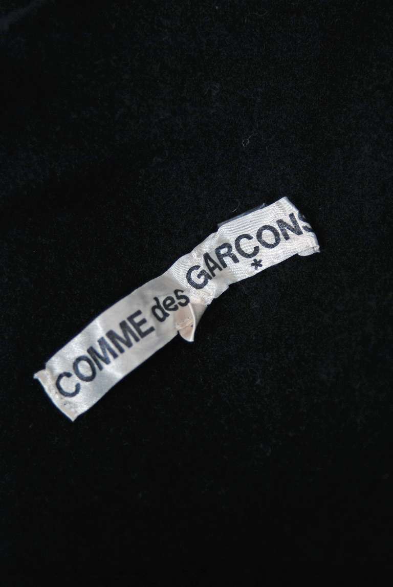 1994 Comme Des Garcons One-Shoulder Black Wool Deconstructed Maxi Dress 1