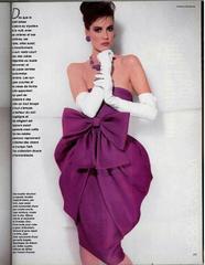 1983 Christian Dior Haute-Couture Purple Silk Strapless Sculpted Cocktail Dress