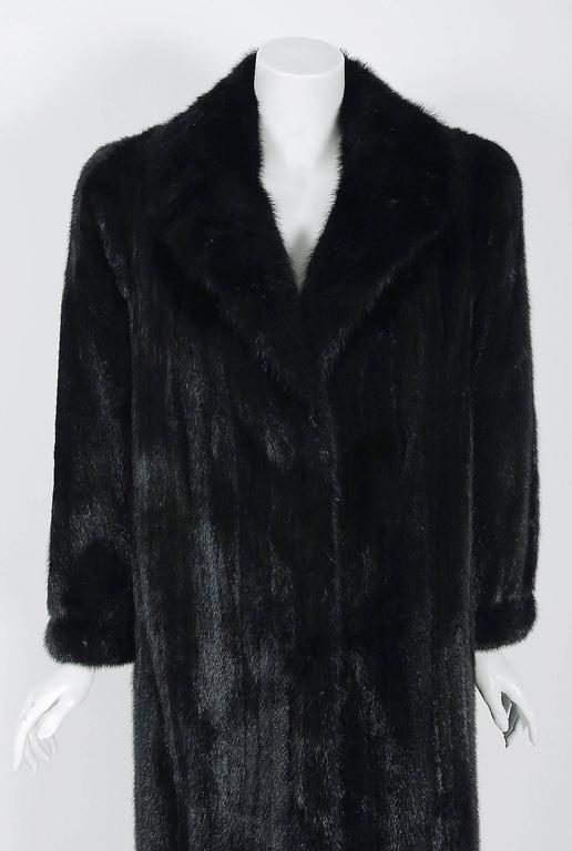 black diamond mink fur coat 
