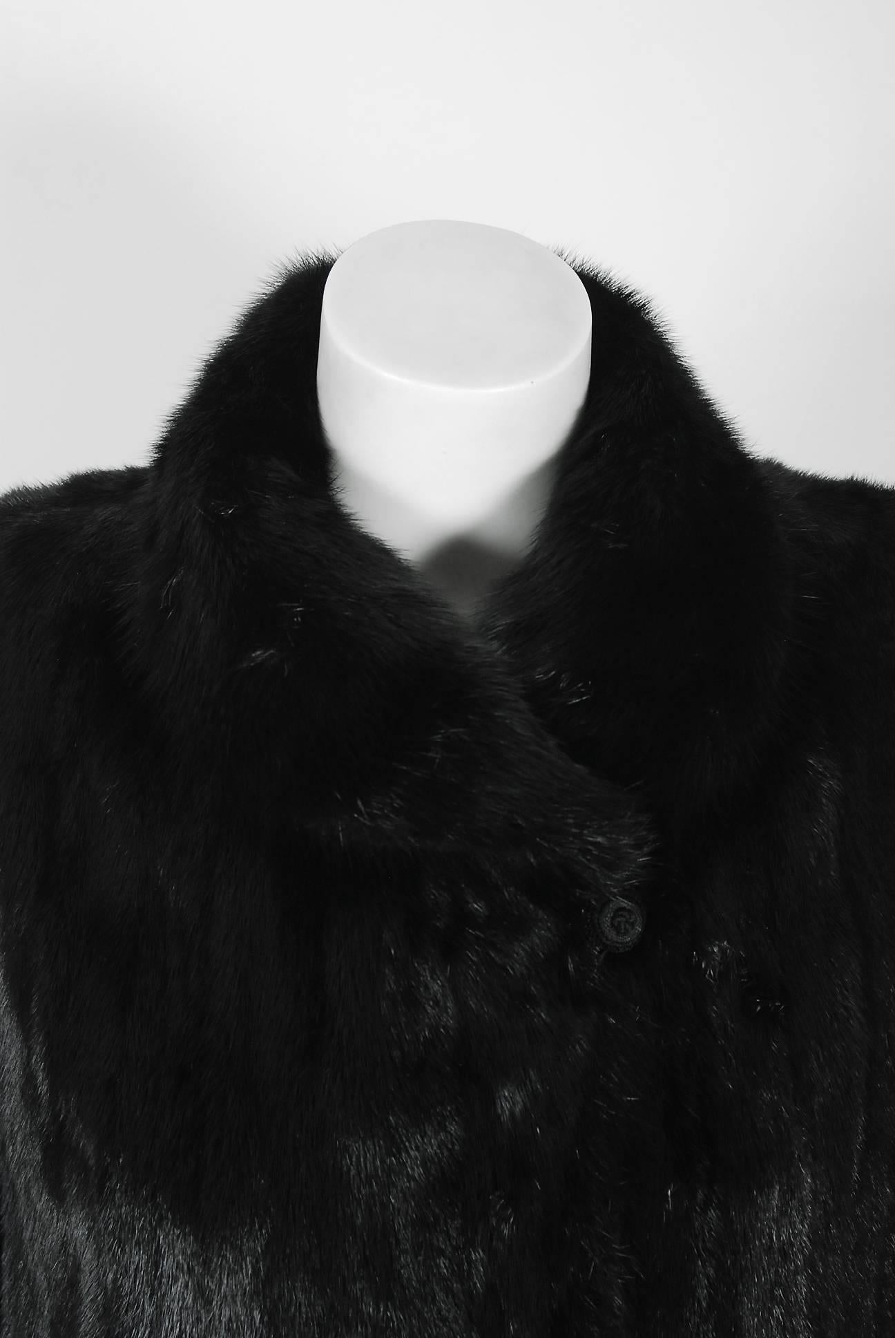 black diamond mink coat