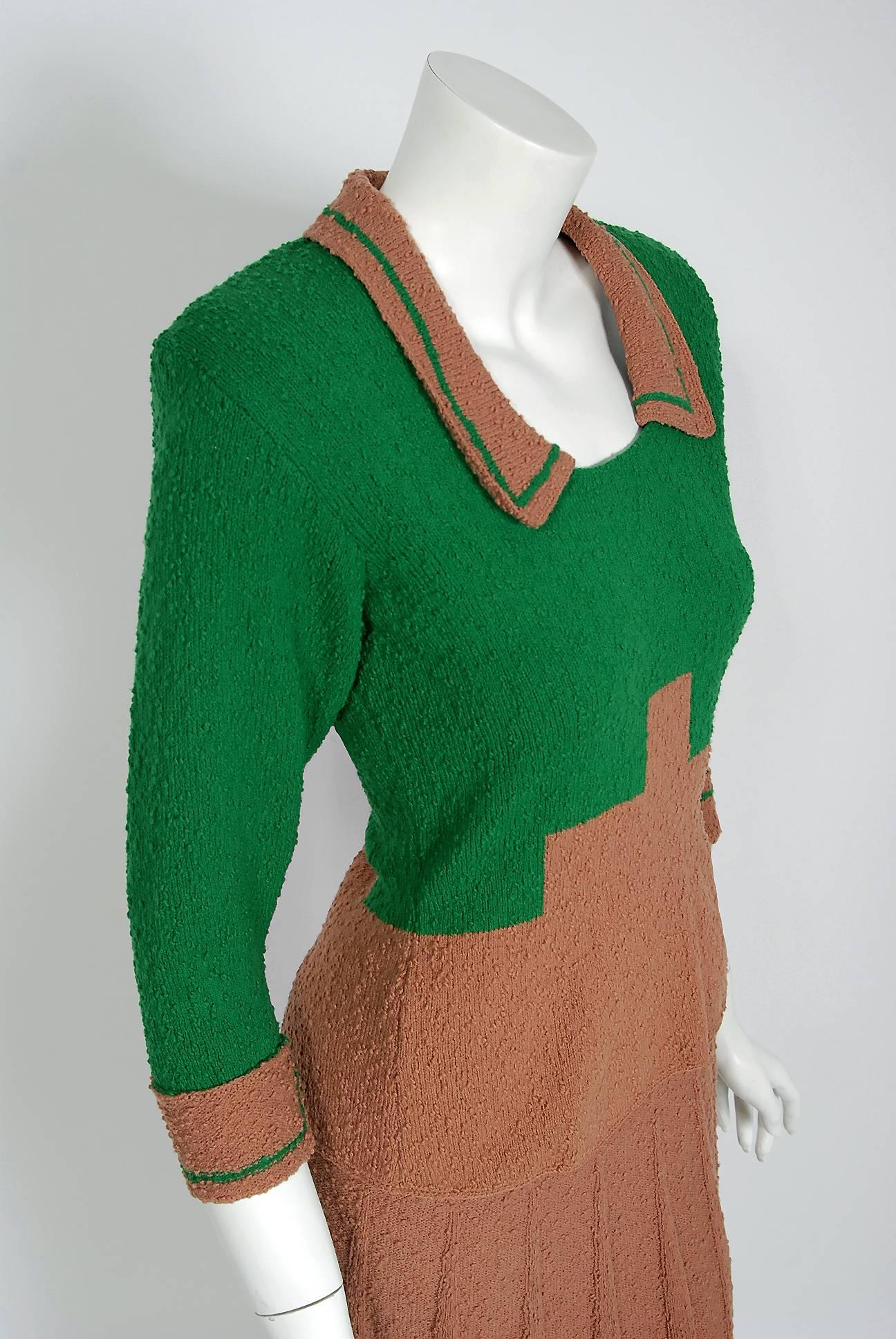 1940s pleated skirt
