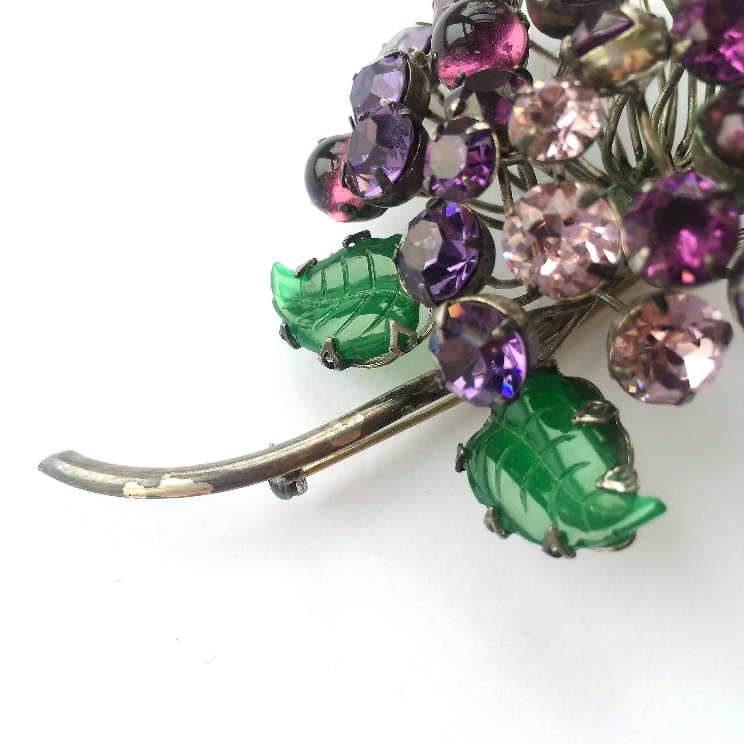 CIS full blossom head brooch, 1960s In Excellent Condition In Greyabbey, County Down