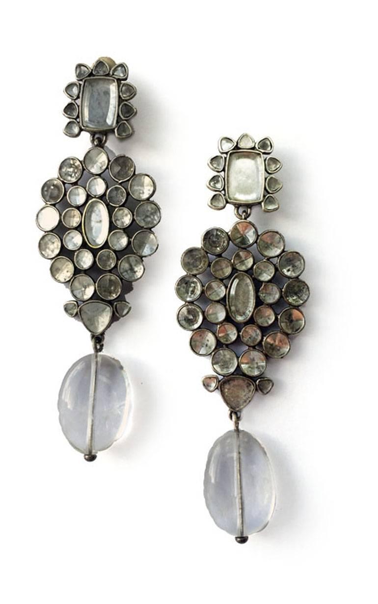 Majestic Moghul style necklace and matching drop earrings, Tom Ford for YSL. In Good Condition In Greyabbey, County Down