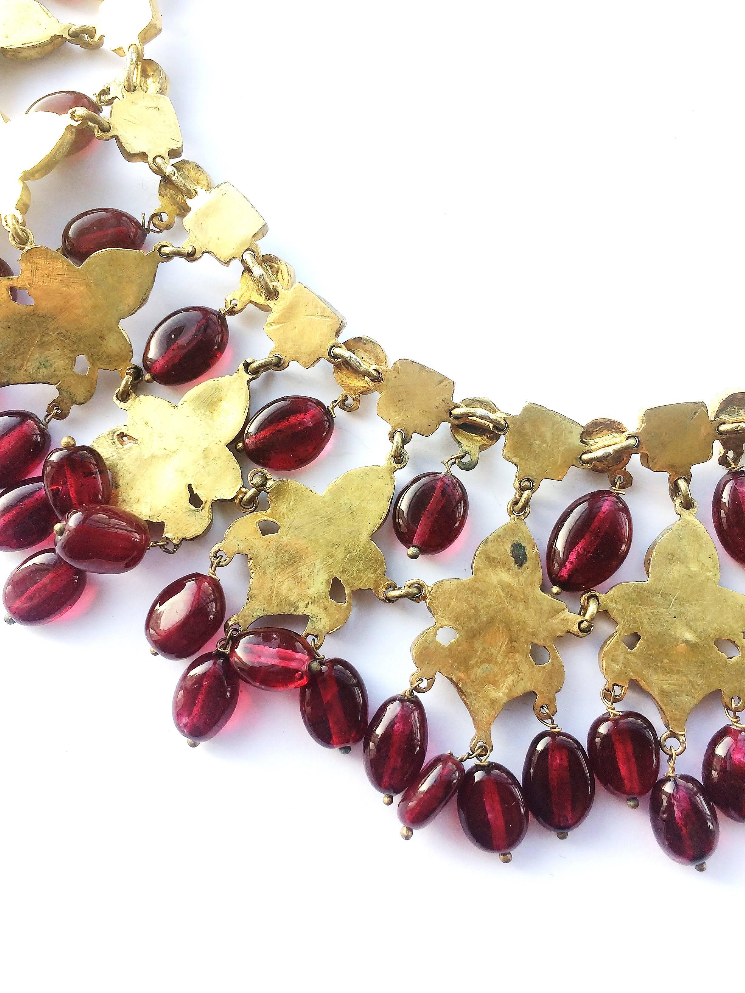 Kenneth Jay Lane Moghul style necklace, 1960s 4