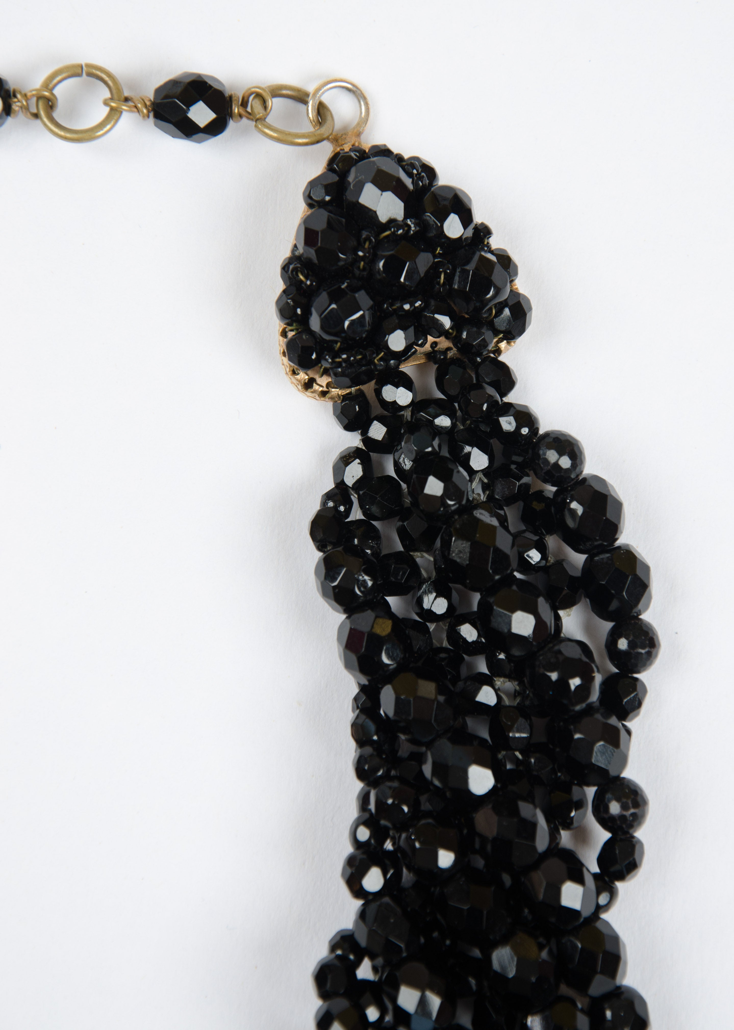 Women's Coppola e Toppo half crystal bead intertwined necklace 1960s