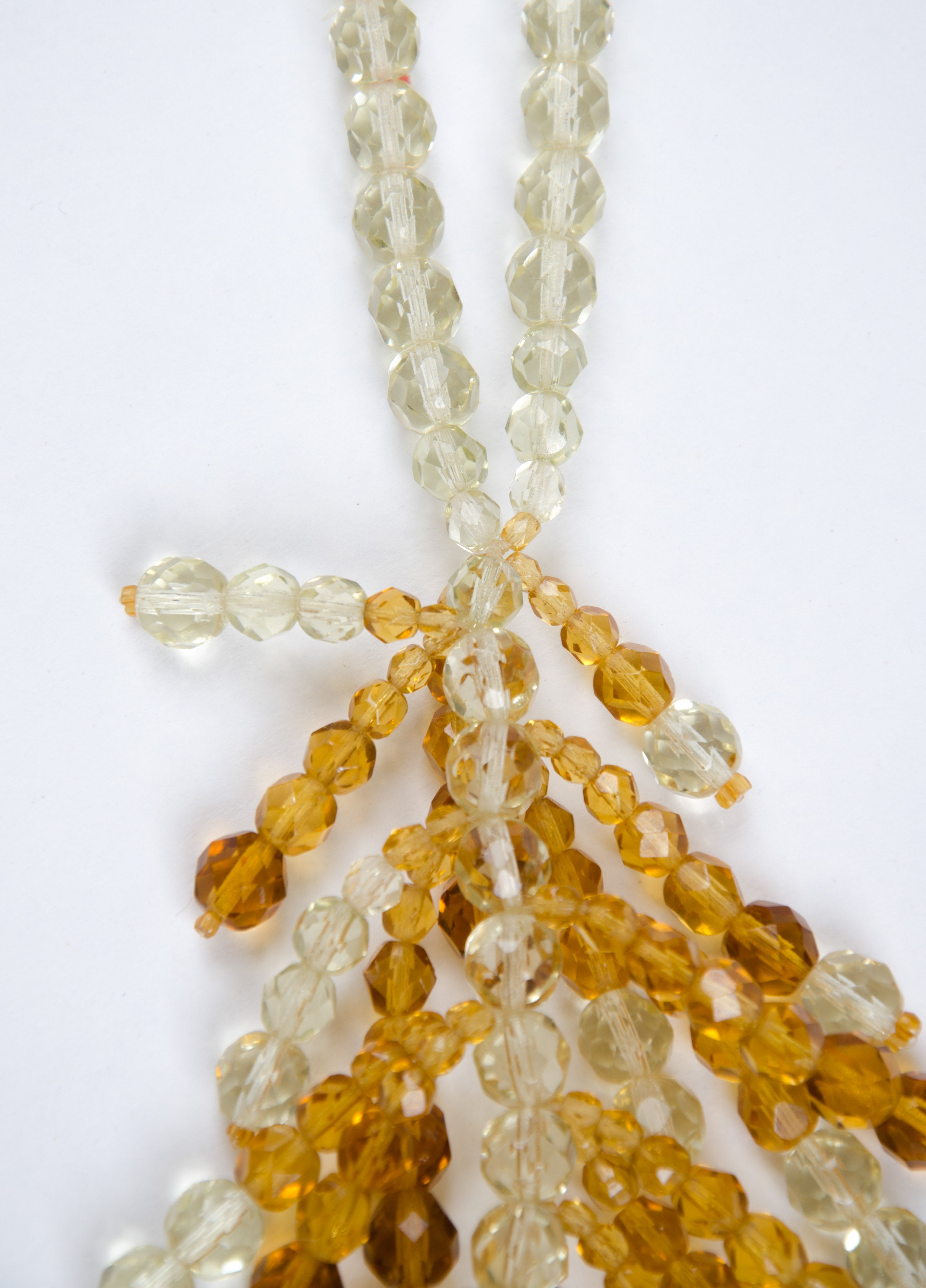 Coppola e Toppo for Christian Dior  half crystal waterfall necklace 1950s In Excellent Condition In Greyabbey, County Down