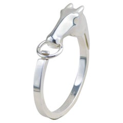 Hermès Galop Sterling Silver Bracelet Small Model Size ST