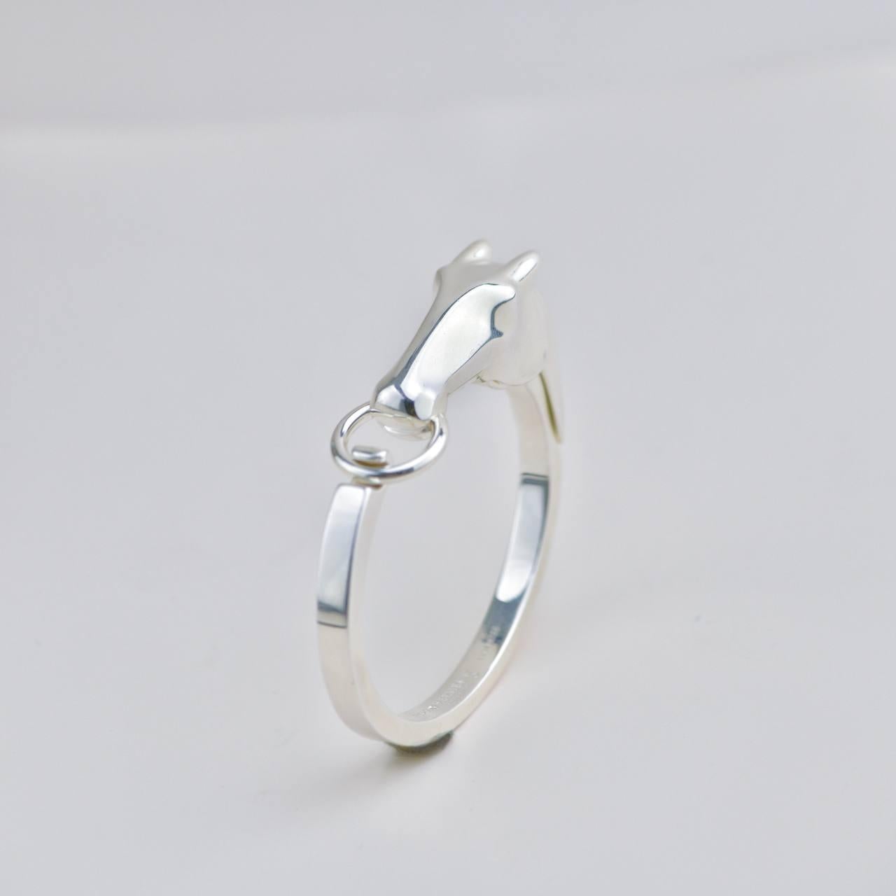 Femenino o masculino Pulsera Hermès Galop de plata de ley Tamaño pequeño Modelo ST en venta