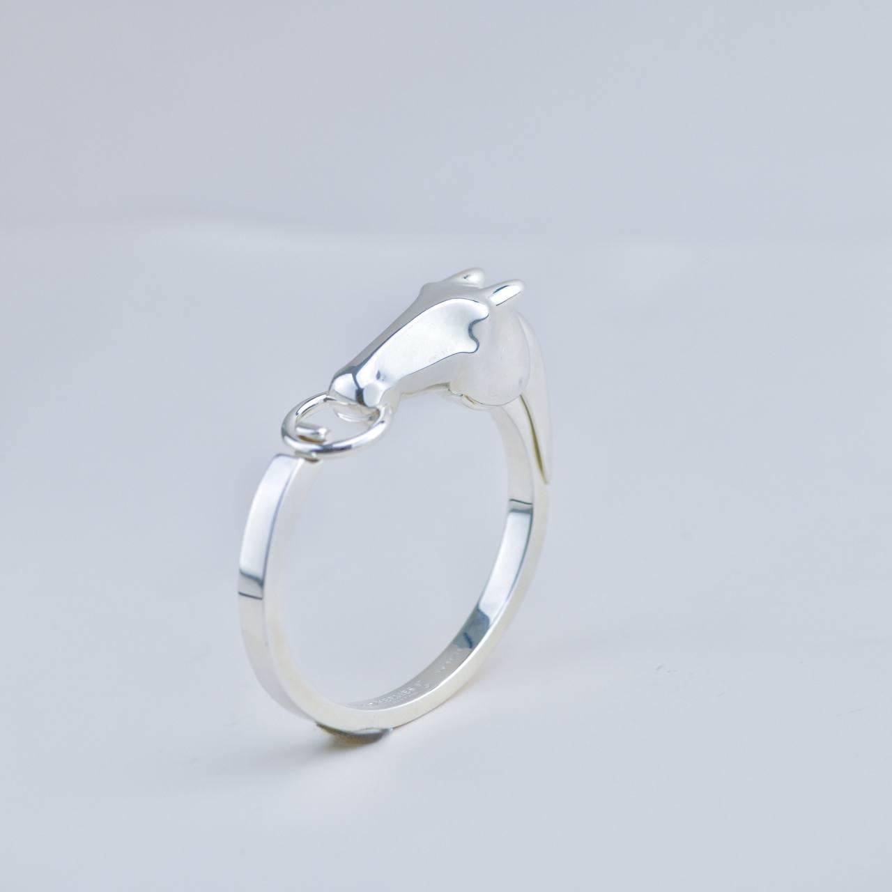 Pulsera Hermès Galop de plata de ley Tamaño pequeño Modelo ST en venta 1