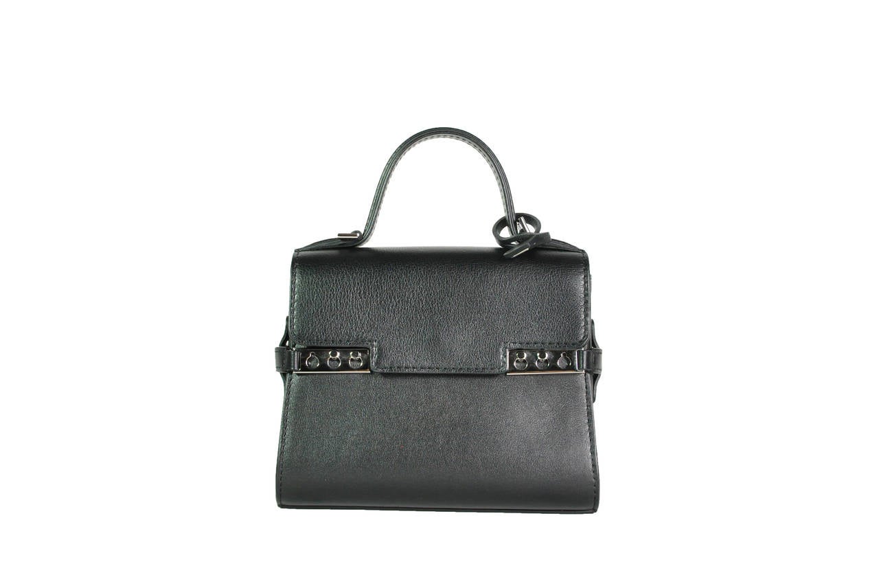 Delvaux Black Calfskin Tempete Micro Handbag at 1stdibs