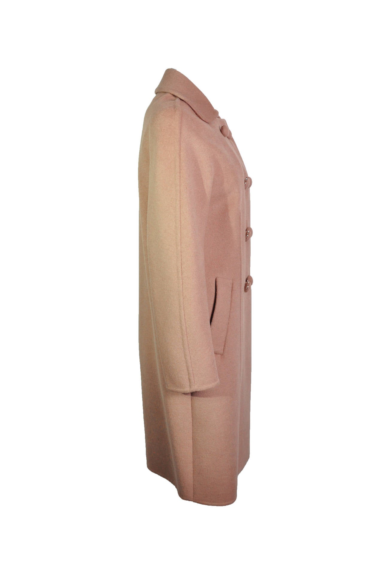 Prada Classic Double-breast Wool-blend Coat In Excellent Condition For Sale In Hong Kong, Hong Kong