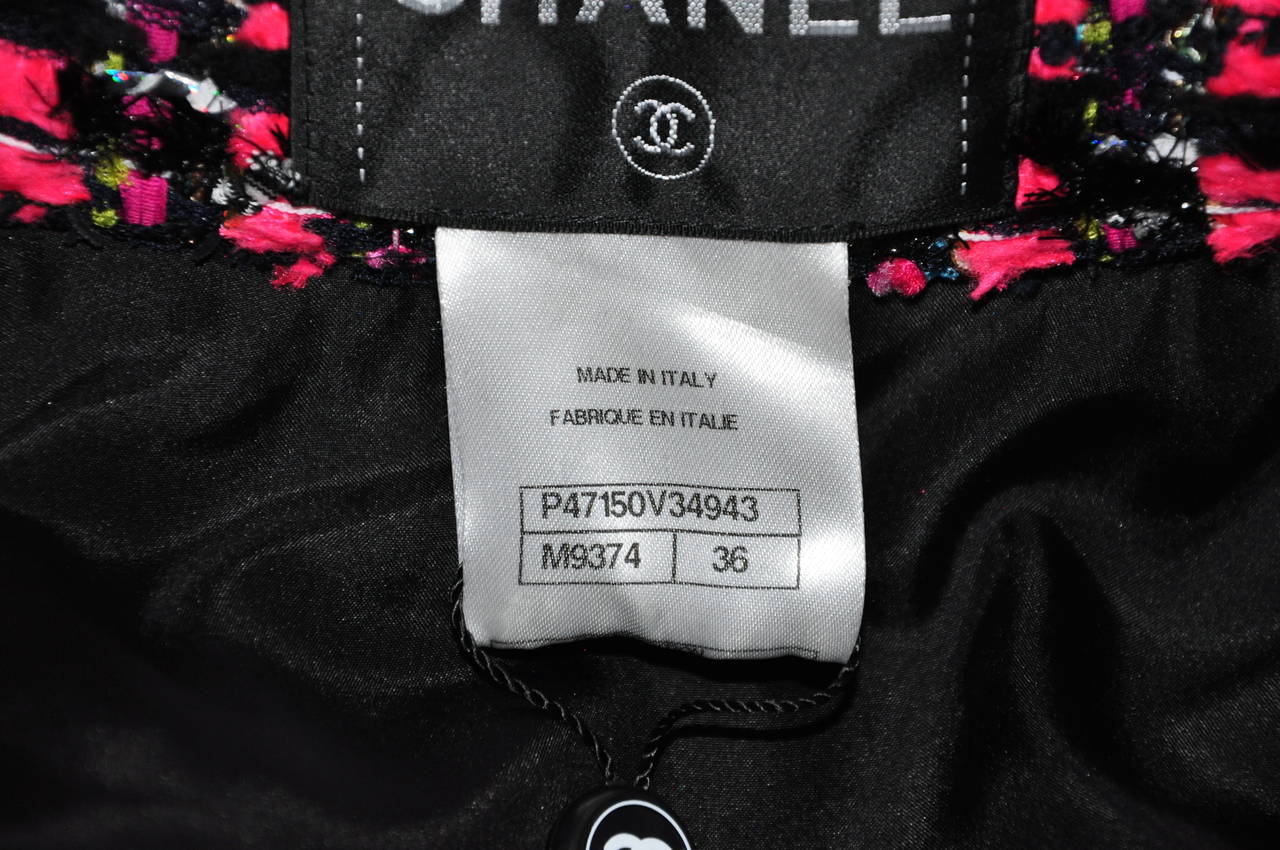 Chanel 2013 F/W Multi-color Lesage Tweed Coat FR36  2