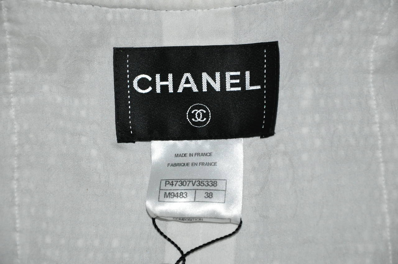 Chanel 2014 S/S Black and White Summer Jacket FR36 1