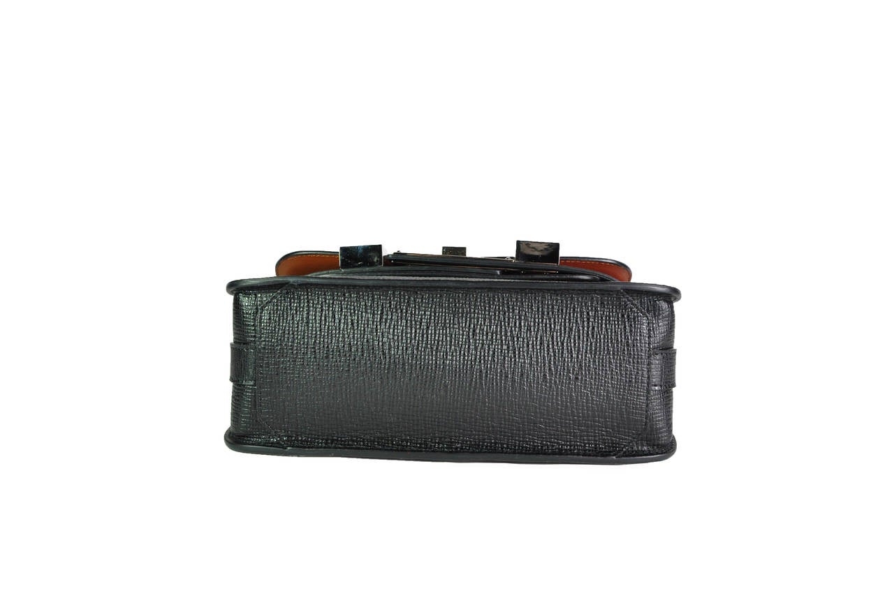 Women's Proenza Schouler Black Textured Leather PS11 Mini Classic Shoulder Bag