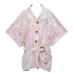 Kenzo Over-sized Cotton-Blend Embroidery Kimono Inspired Jacket