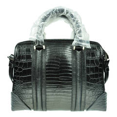 Givenchy Lucrezia Black Crocodile Embossed Mini Bag