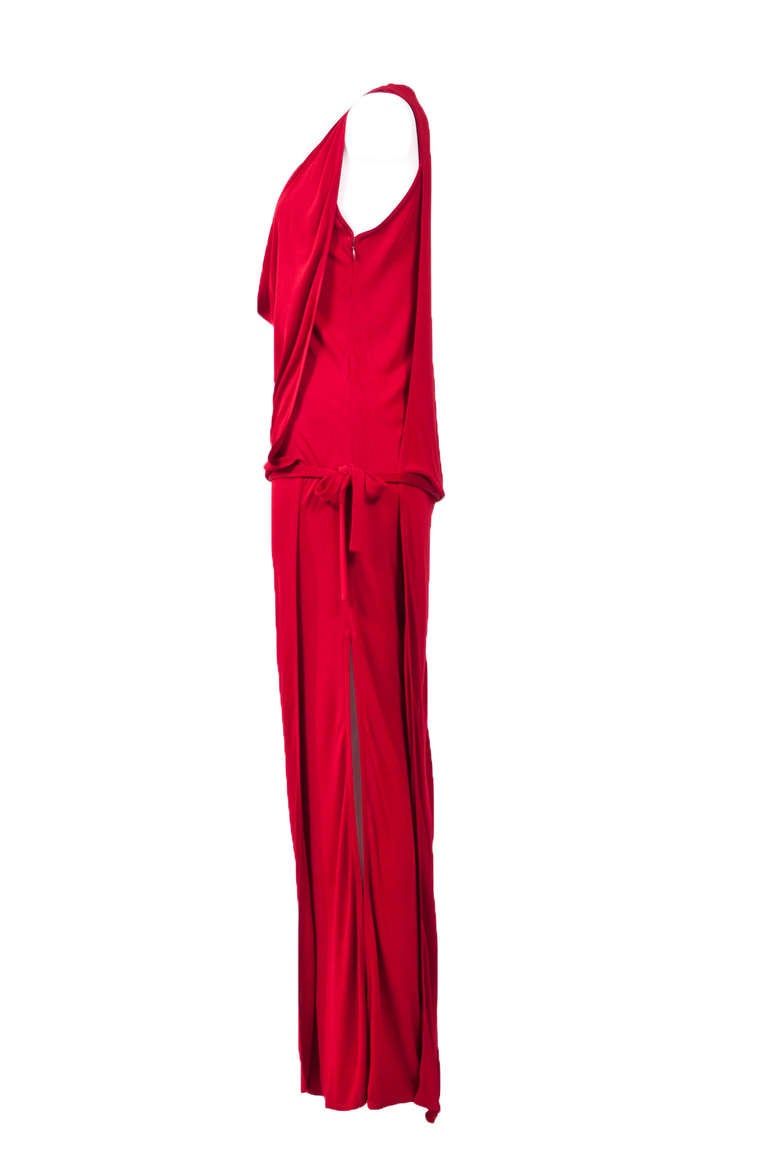 Gianni Versace 90'S Draped Jersey Evening Dress