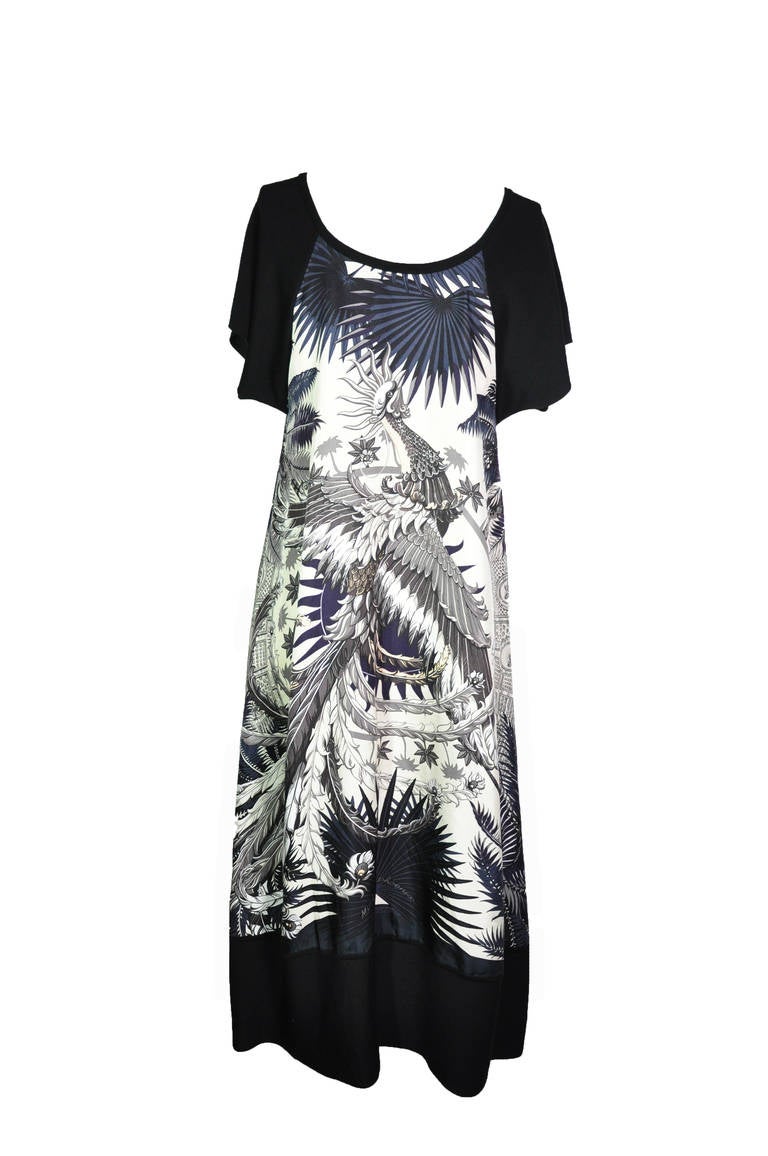 Hermes Mythiques Phoenix Print Twillaine Dress In Excellent Condition In Hong Kong, Hong Kong